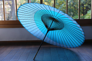 Janome umbrella [Tsukiyakko turquoise x rounded square]