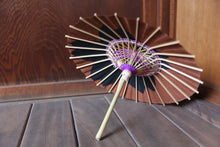 Load image into Gallery viewer, まめ和傘【切継ぎ　桜（茶×黒）】 - 和傘CASA
