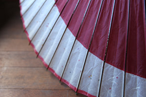 Janome Umbrella [Tsukiyoko Red x Tanabata] (Wooden Pattern)