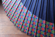 Cargar imagen en el visor de la galería, Jenome-Umbrella [Tsukiyakko, Azul Oscuro × Patrón Redondo].
