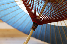 将图片加载到图库查看器，蛇の目傘【中張　群青×白胡粉】 (女竹) - 和傘CASA
