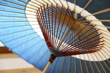 将图片加载到图库查看器，蛇の目傘【中張　群青×白胡粉】 (女竹) - 和傘CASA
