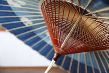 Load image into Gallery viewer, Janome umbrella [Ishitetsu white indigo dyeing 2024 Sukeroku flower crown]
