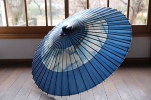 Janome Umbrella [Ishitetsu White Aizome 2024 Sukeroku Snowflake]