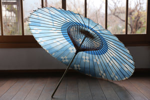 Janome umbrella [Ishitetsu white indigo dyeing 2024 Nakahari Se]