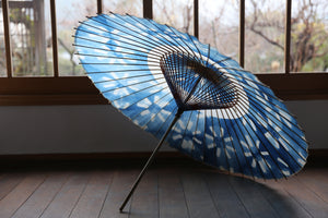 Janome umbrella [Ishitetsu white indigo dyeing 2024 Nakahari Kosai]
