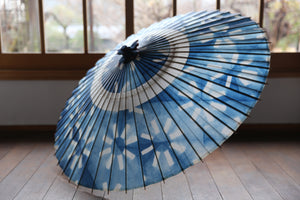 Janome umbrella [Ishitetsu white indigo dyeing 2024 Nakahari Kosai]