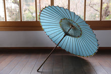 Load image into Gallery viewer, Parasol [double-lined white x light blue (fold dyed inside the eaves)]
