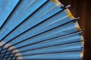 Parasol [light blue (folded eaves/black bone)]