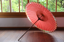 Cargar imagen en el visor de la galería, Parasol [Ajiro-Nokiyakko, rosa x teñido de neblina].
