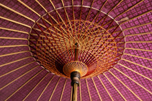 Load image into Gallery viewer, Parasol [double layered, reddish purple x openwork pattern &quot;lattice&quot;]
