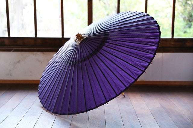 蛇の目傘【紫色】 – 和傘CASA