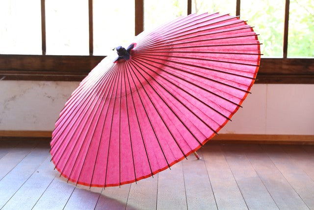 蛇の目傘【ピンク】 - 和傘CASA