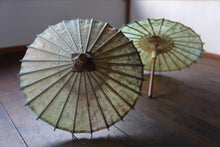 Cargar imagen en el visor de la galería, Paraguas Japonés Mame [Verde Teñido Desigual B]
