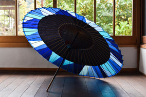 Paraguas Janome [Nokidako Black x Cut Joint (Blue)]