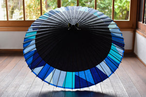 Paraguas Janome [Nokidako Black x Cut Joint (Blue)]