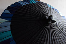 将图片加载到图库查看器，Janome 雨伞 [Nokidako Black x Cut Joint (Blue)]
