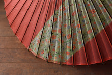 Load image into Gallery viewer, Janome umbrella [striped orange x floral pattern]
