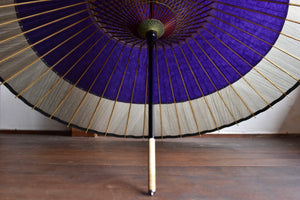 Janome 雨伞 [Nokidako 紫色 x 交错条纹]