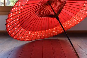 Janome Umbrella [Nokiyakko Red x Polka Dot]