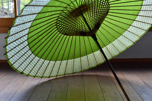 Janome Umbrella [Nokiyakko greenish brown x Round Pattern]