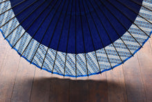 Load image into Gallery viewer, Janome Umbrella [Nokiyakko Navy Blue x Lattice Pattern]
