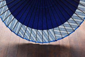 Janome 雨伞 [Nokidako 海军蓝 x 格子图案]