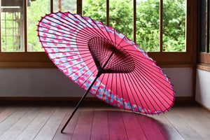 Janome 雨伞 [Tsukiyoko Pink x Hydrangea]（淡蓝色）