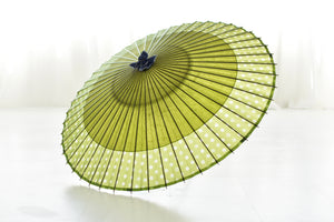 Janome Umbrella [Kenyako Uguisu-iro x Glass Button]