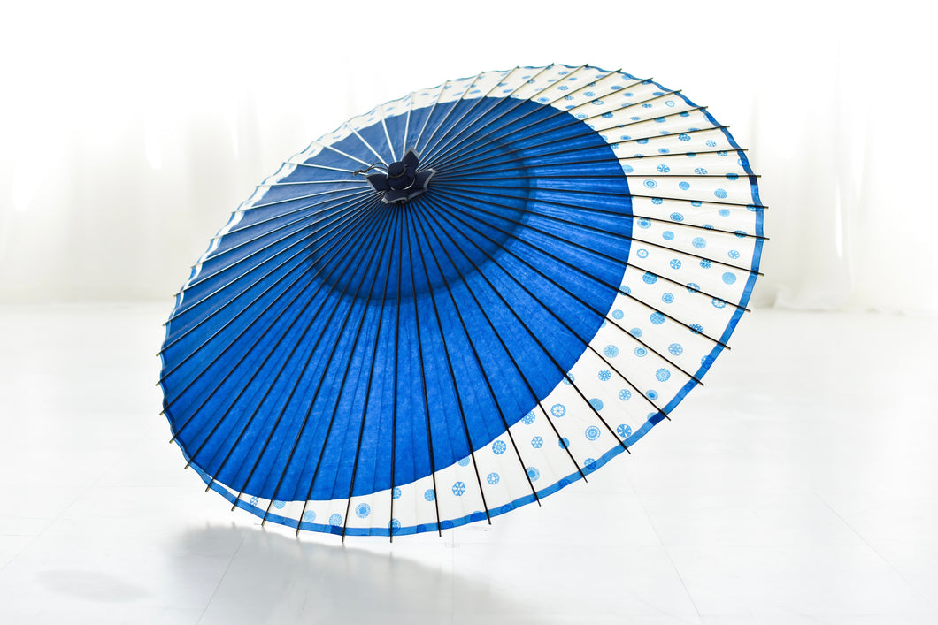 Janome 雨伞 [Tsukiyoko Blue x Glass Button]
