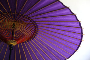 蛇の目傘【紫色】 - 和傘CASA