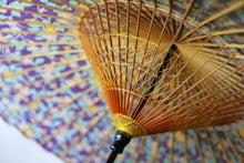 Cargar imagen en el visor de la galería, 蛇の目傘【花柄　紫】 - 和傘CASA
