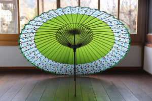 Janome Umbrella [Nokiyatsu Uguisu x Polka Dot Lattice]