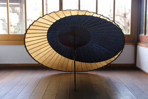 Janome Umbrella [Tsukiyakko Black x Kakishibu Iron] (Bamboo Pattern)