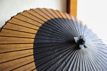 Load image into Gallery viewer, Janome Umbrella [Tsukiyakko Black x Kakishibu Iron] (Bamboo Pattern)
