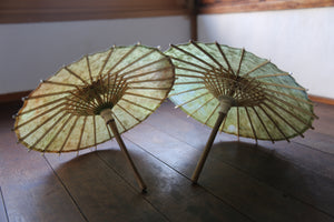 Mame(Mini) Japanese Umbrella [Uneven Dyed Green A]