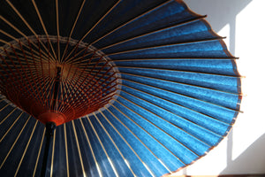 蛇の目傘【群青】(橙) - 和傘CASA