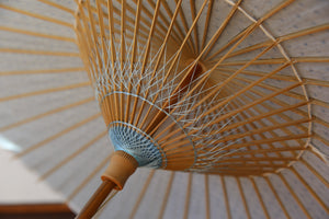 日傘【透かし和紙水玉×藍染め手漉き美濃和紙】 - 和傘CASA