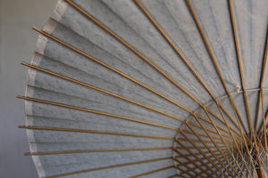 日傘【透かし和紙水玉×藍染め手漉き美濃和紙】 - 和傘CASA