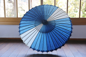 Ajiro parasol [Ittetsu white indigo dye 2021 fan]