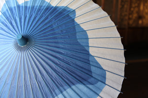 日傘【石徹白藍染　波紋】 - 和傘CASA