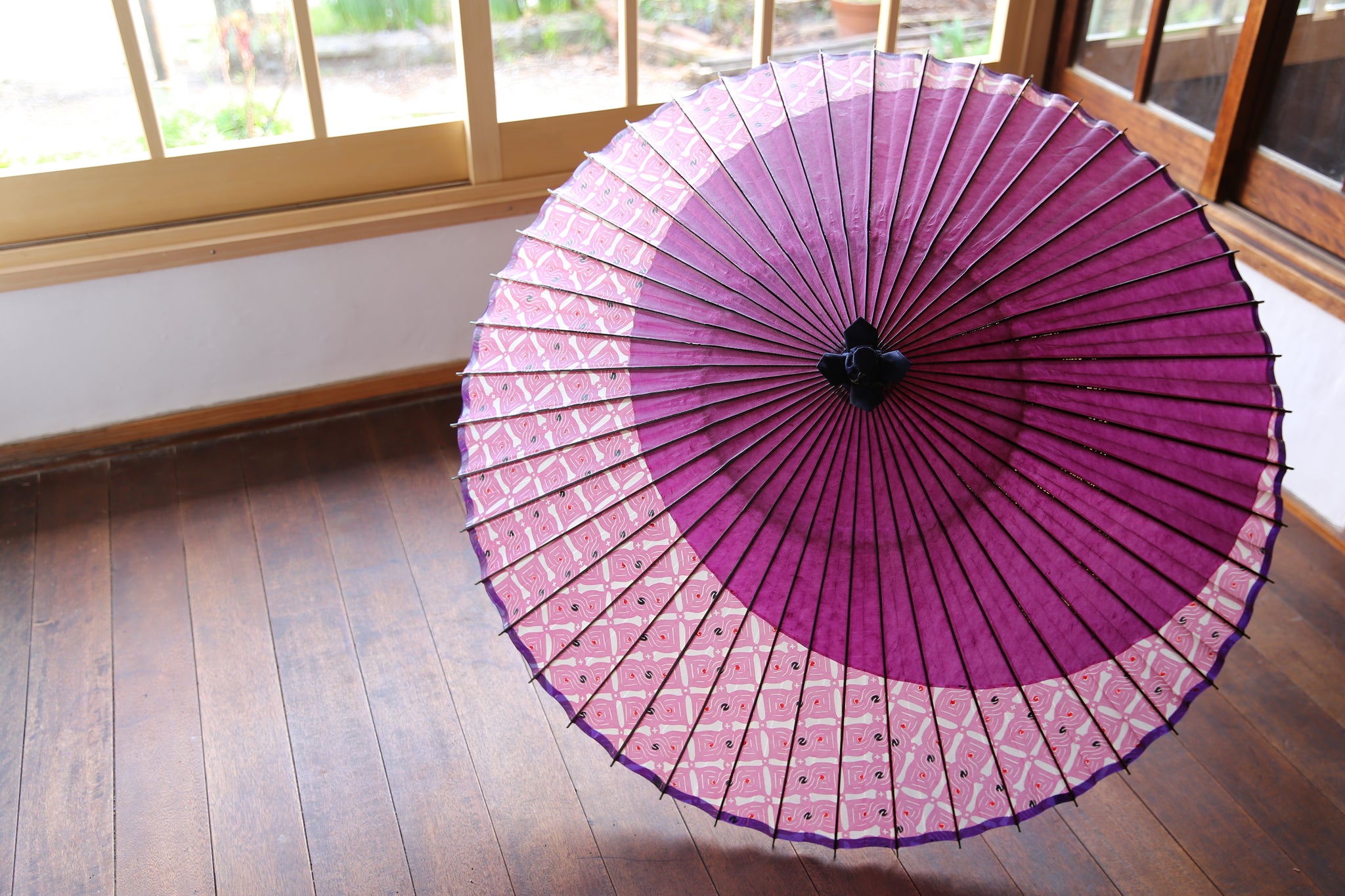 Janome 雨伞[Tsukiyoko Red Purple x Twisted] – 和傘CASA