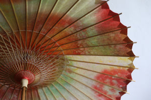 Parasol [Ajiro double lining, Kasumi dyeing, Pomegranate]