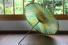 Load image into Gallery viewer, Parasol [Ajiro Double Line Kasumi Dyed Green Yellow]

