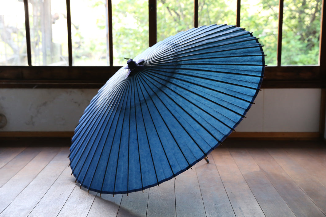 蛇の目傘【青】 - 和傘CASA