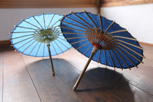 Mame Japanese Umbrella [Ittetsu White Indigo Dye Aino]