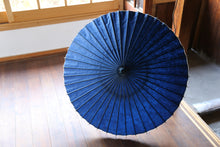 Load image into Gallery viewer, Parasol [double-layered navy blue x hemp leaf]
