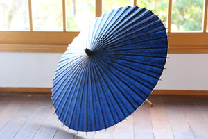 Parasol [double-lined navy blue x circular lace]